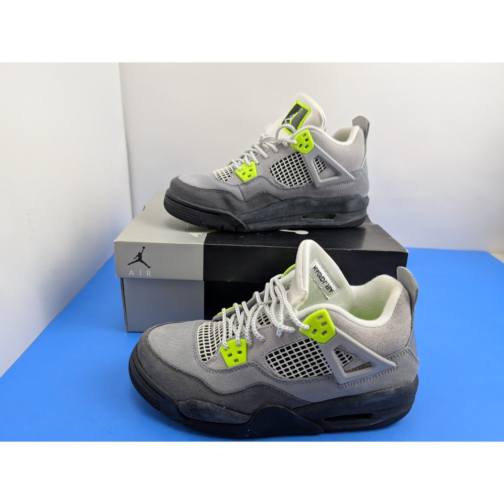 US GS Size 7Y - Nike Air Jordan 4 Retro SE '95 Neon (CT5343-007)